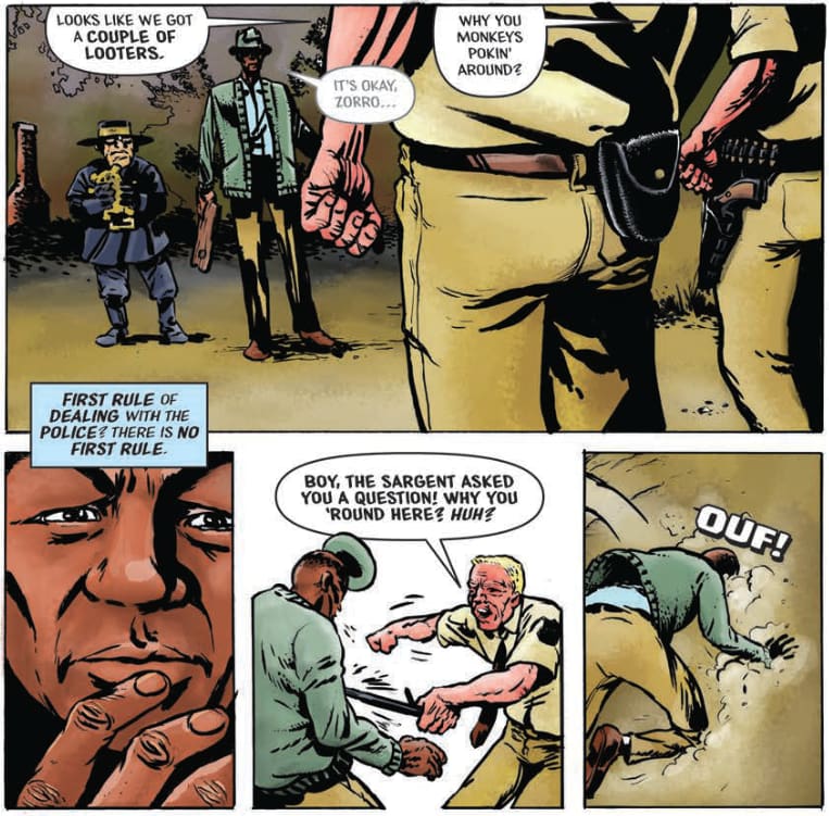 Panels from Rack of Lamb. Writer: Scott Eckelaert. Artist: JW Harp